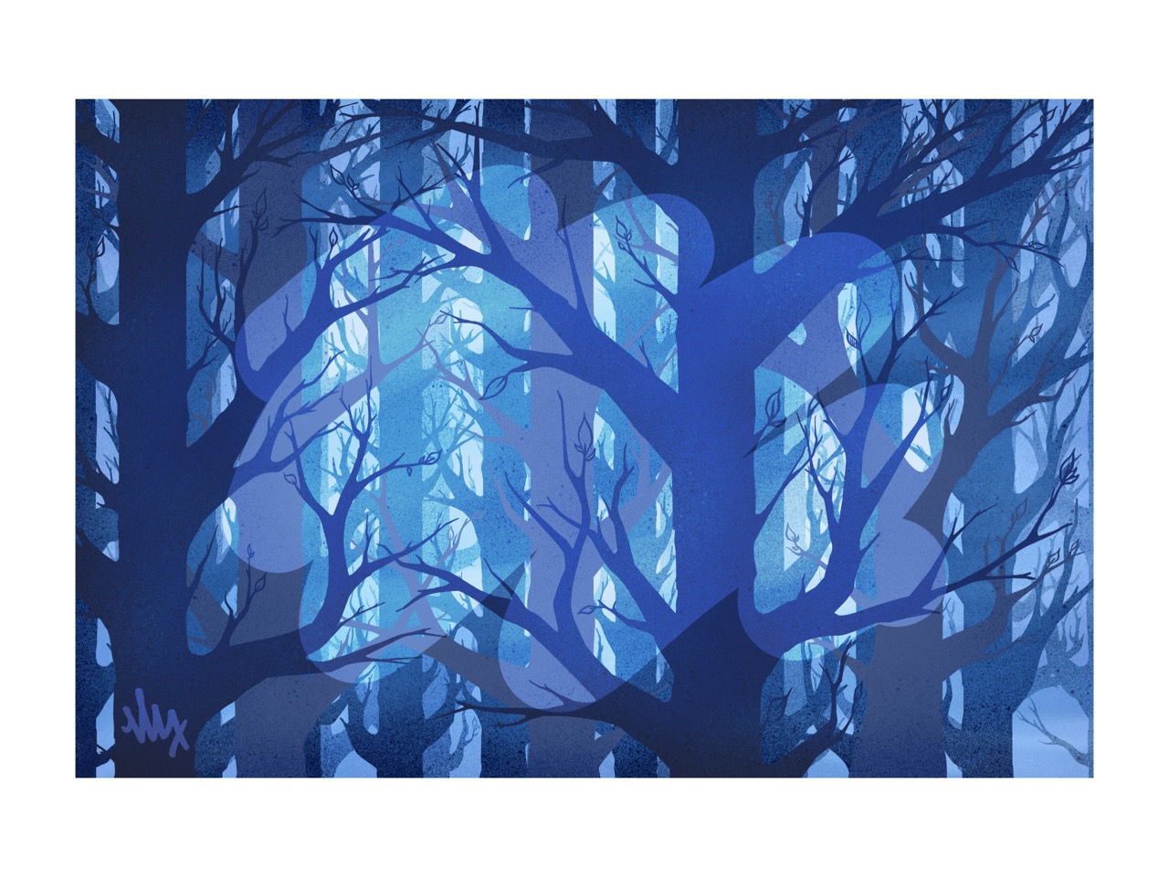 Blue forest